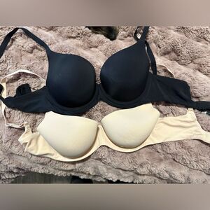Amazon Essentials Black and Cream Bra Set